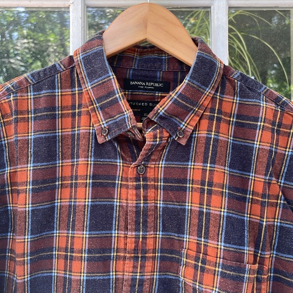 Banana Republic Other - Banana Republic - Luxe Flannel - Untucked Slim Fit - XL